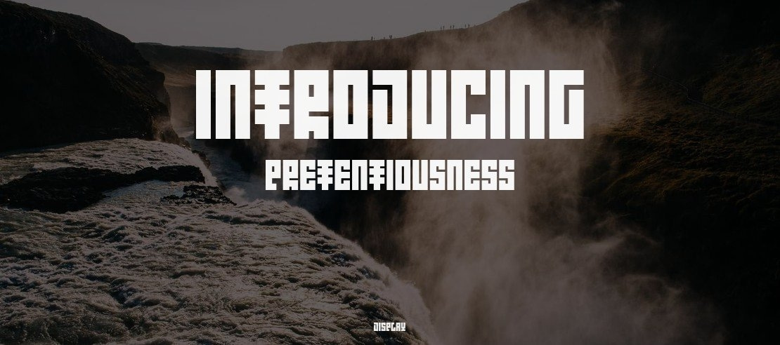 Introducing Pretentiousness Font