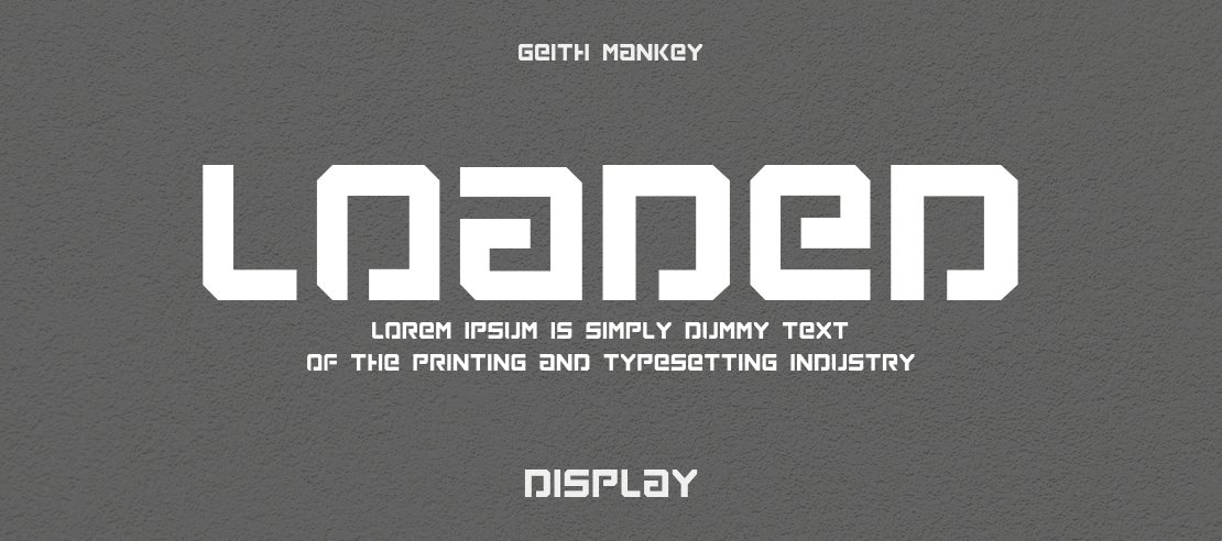 Loaded Font