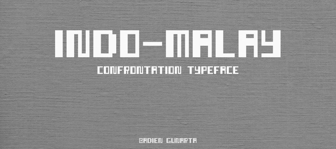 Indo-Malay Confrontation Font