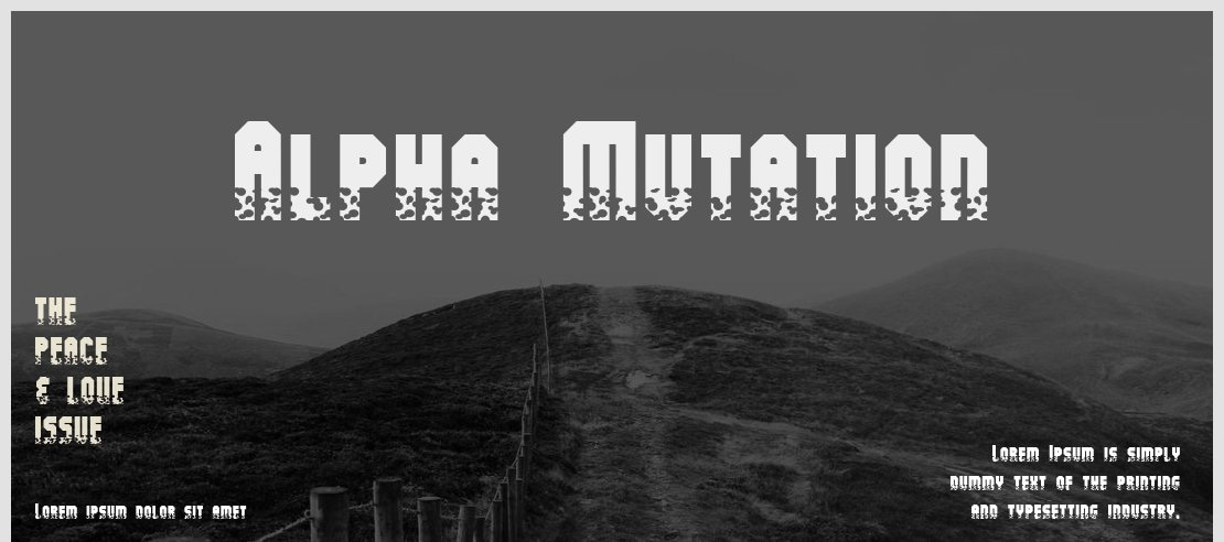 Alpha Mutation Font