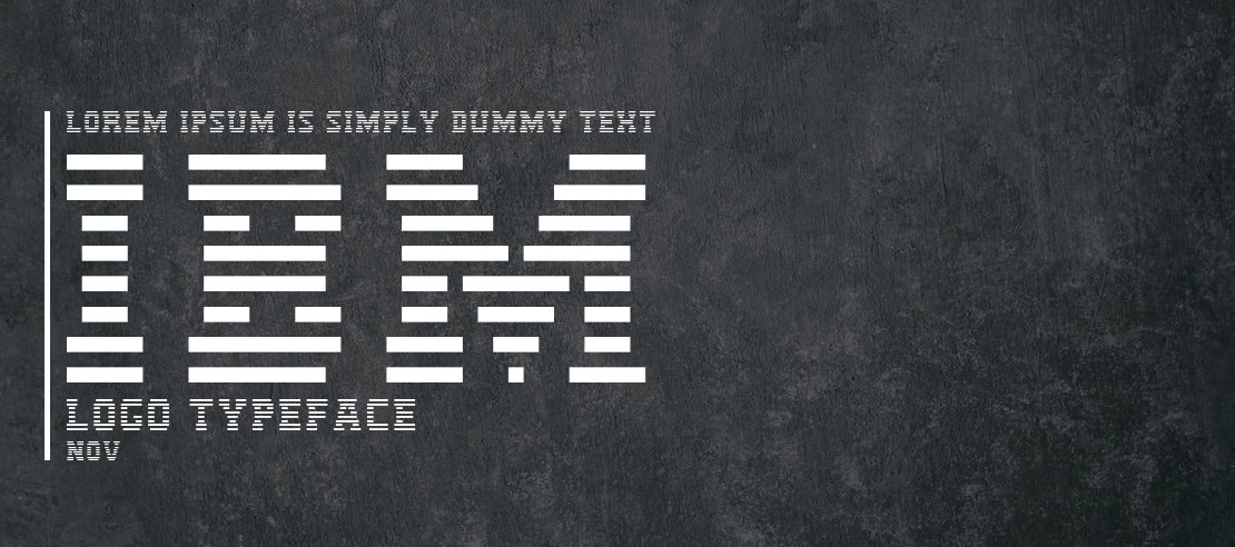 IBM Logo Font