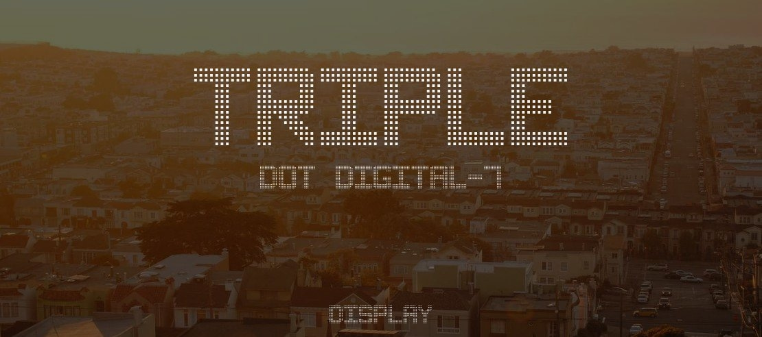 Triple Dot Digital-7 Font