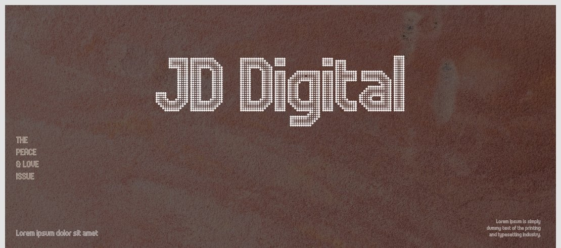 JD Digital Font