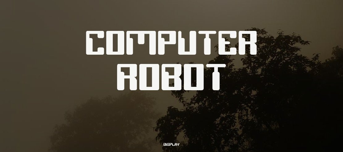 COMPUTER Robot Font