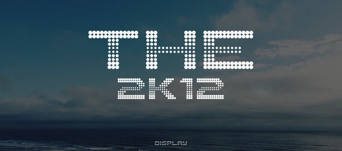 The 2K12 Font