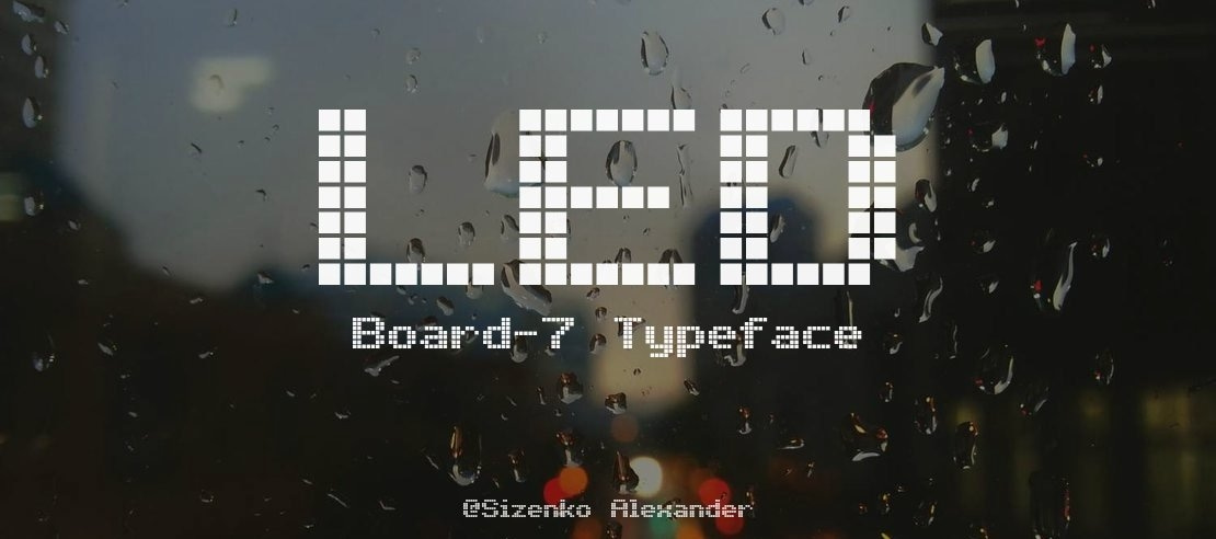 LED Board-7 Font