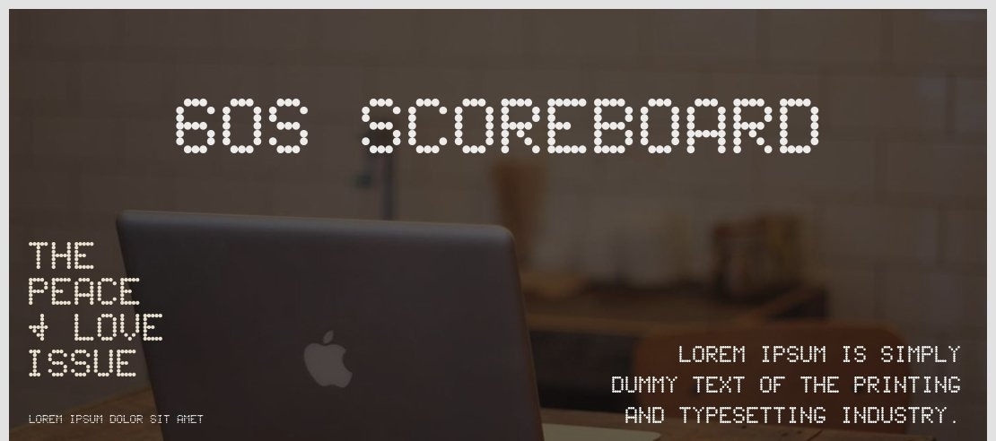 60s Scoreboard Font