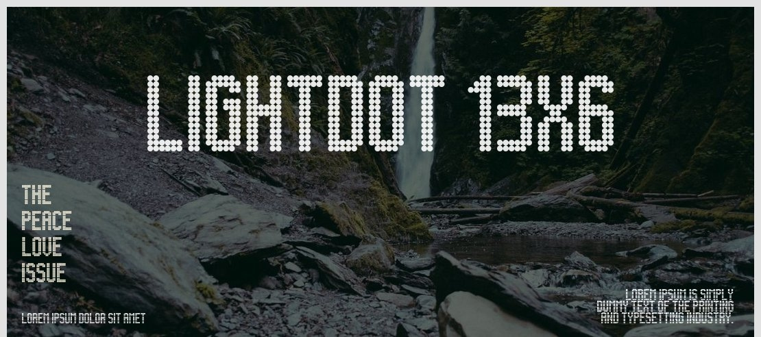 Lightdot 13x6 Font
