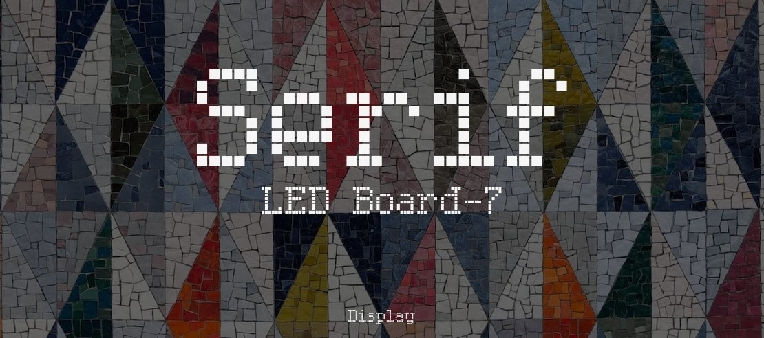 Serif LED Board-7 Font