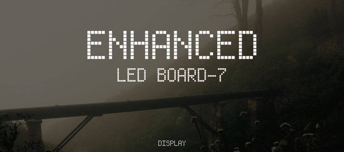Enhanced LED Board-7 Font