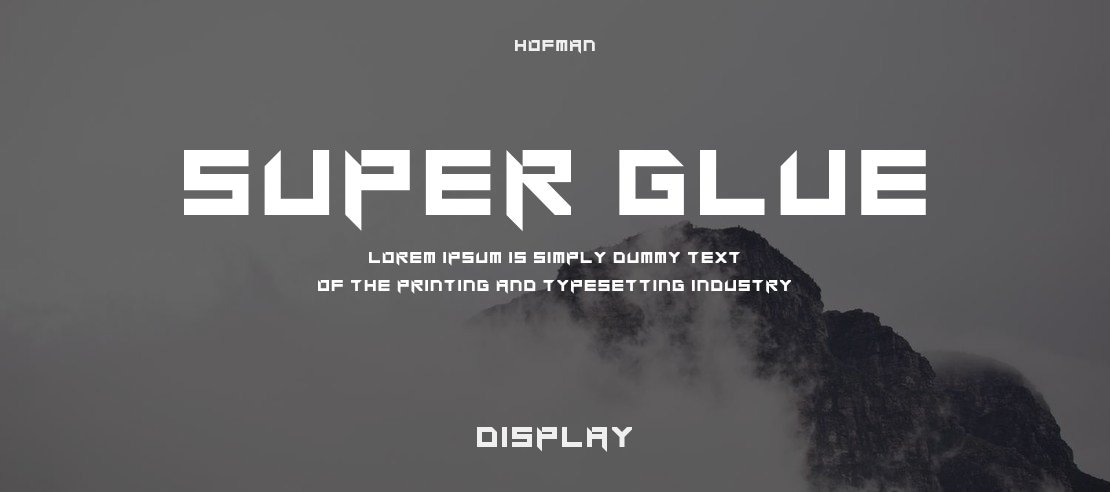 Super glue Font