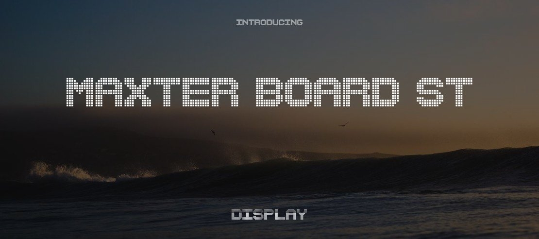 Maxter Board St Font