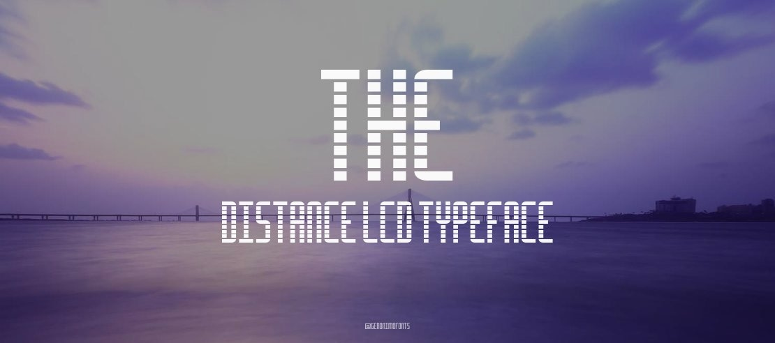 The Distance Lcd Font