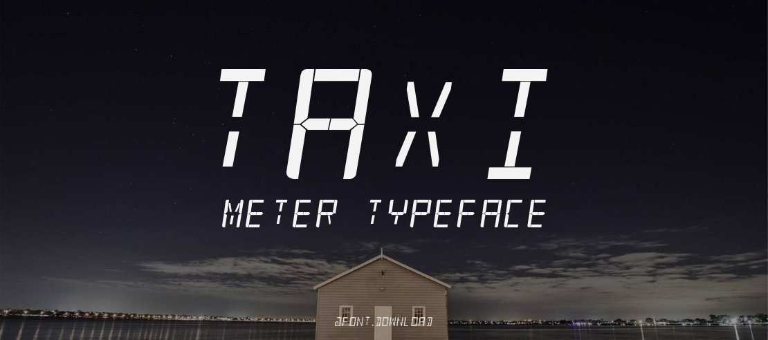 taxi meter Font