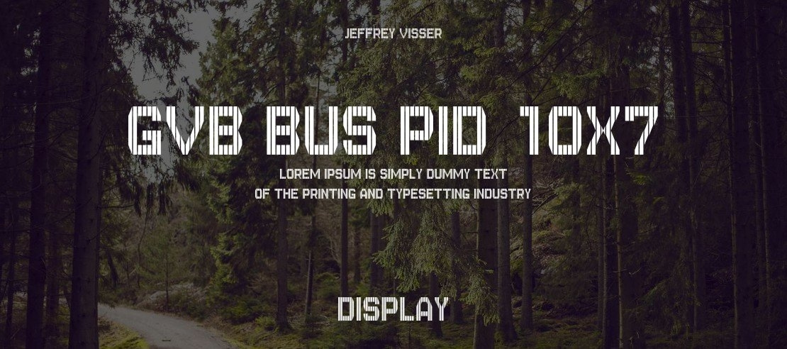 GVB Bus PID 10x7 Font