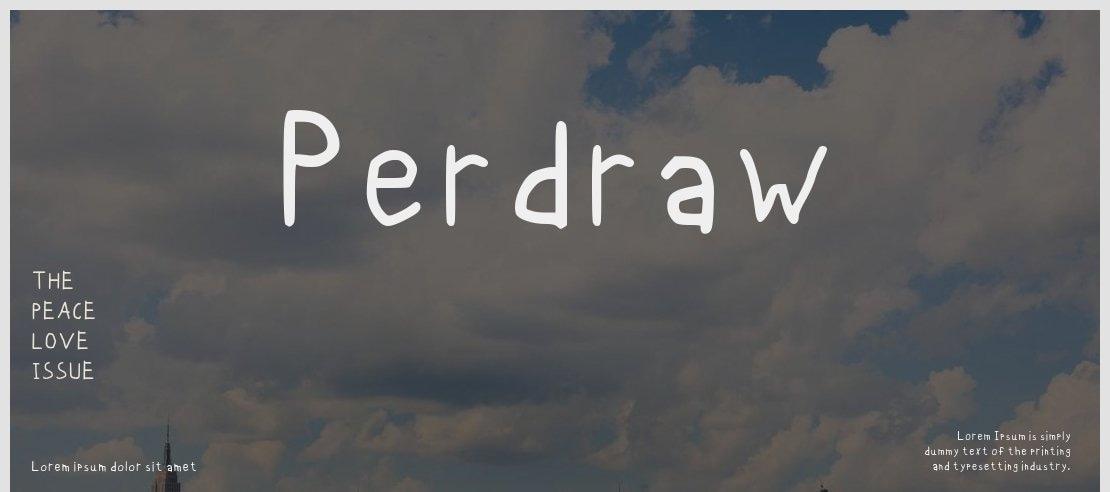 Perdraw Font