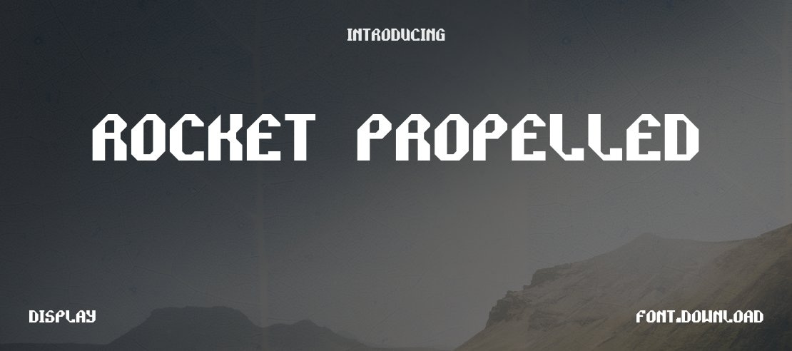Rocket Propelled Font
