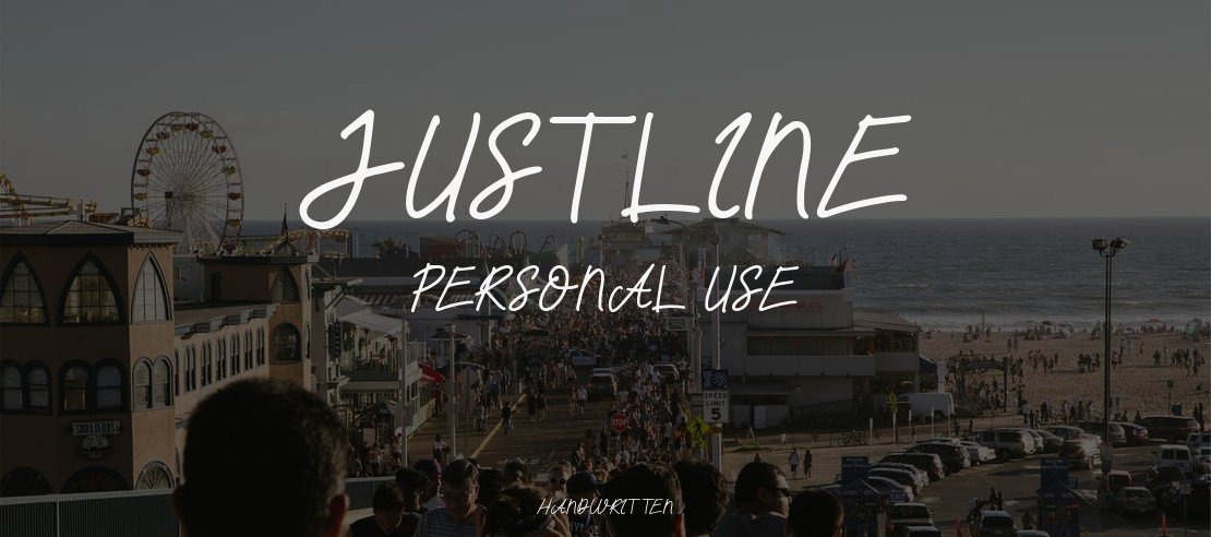Justline Personal Use Font