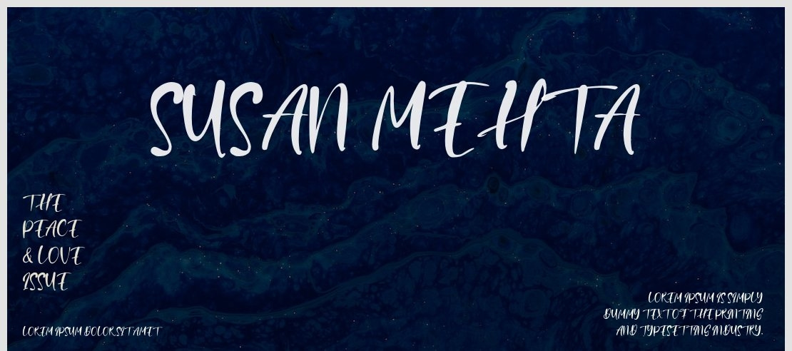 Susan Mehta Font