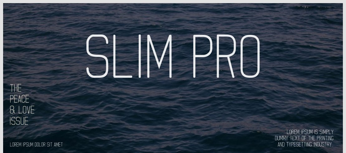 Slim Pro Font