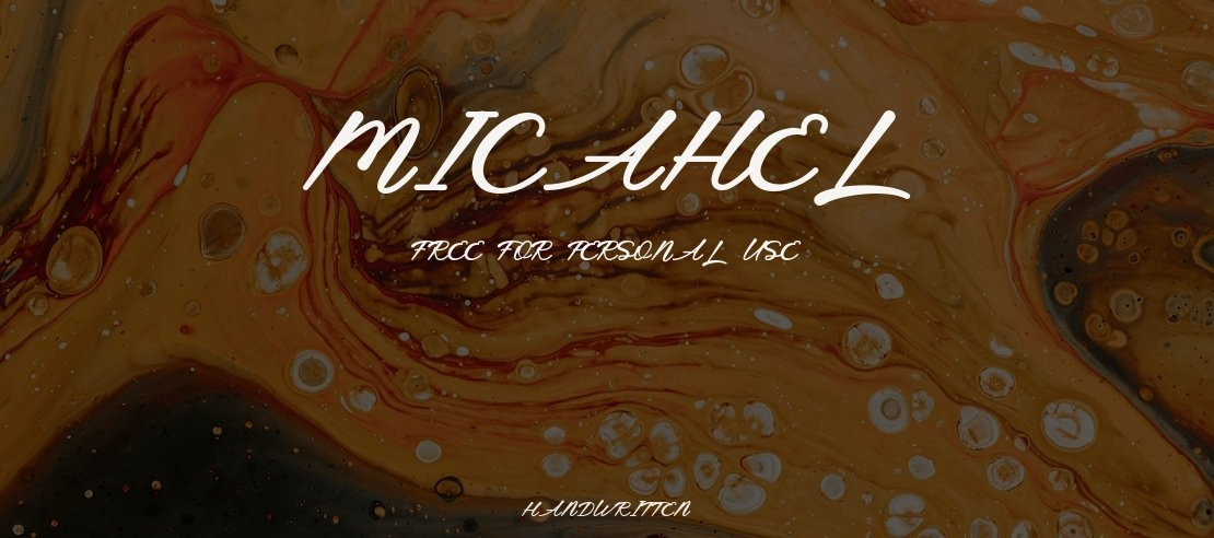 Micahel Free For Personal Use Font