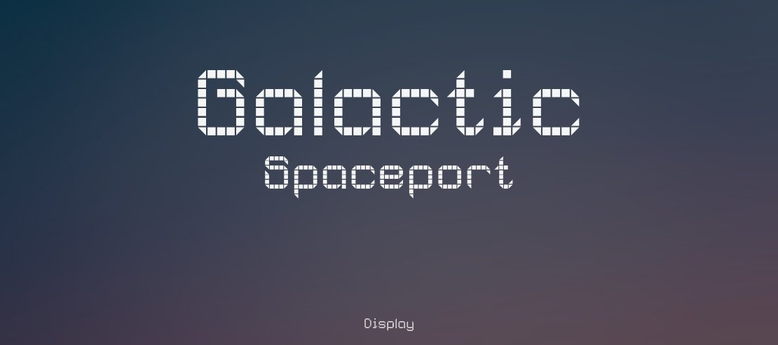 Galactic Spaceport Font