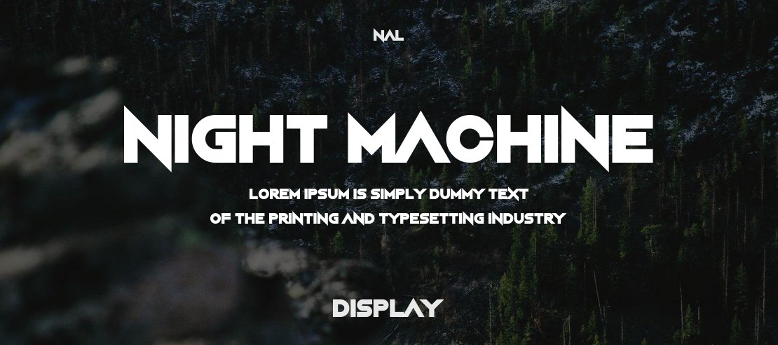Night Machine Font