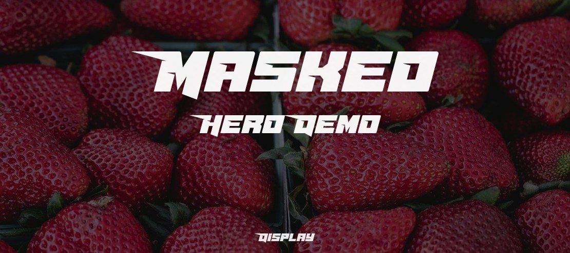 Masked Hero Demo Font