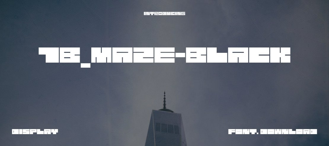 1B_MAZE-black Font Family
