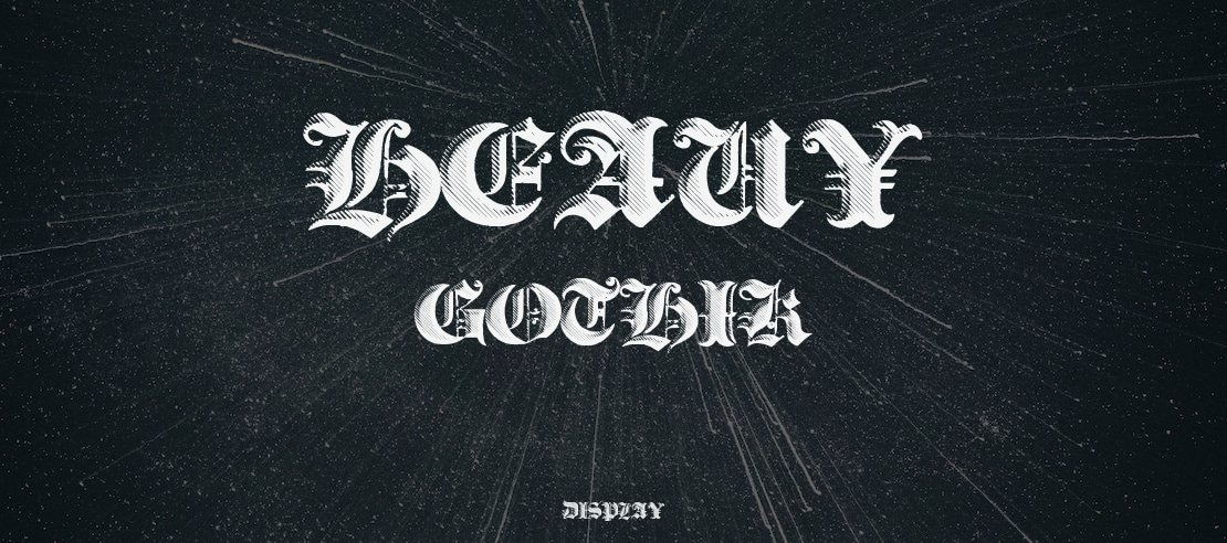 Heavy Gothik Font