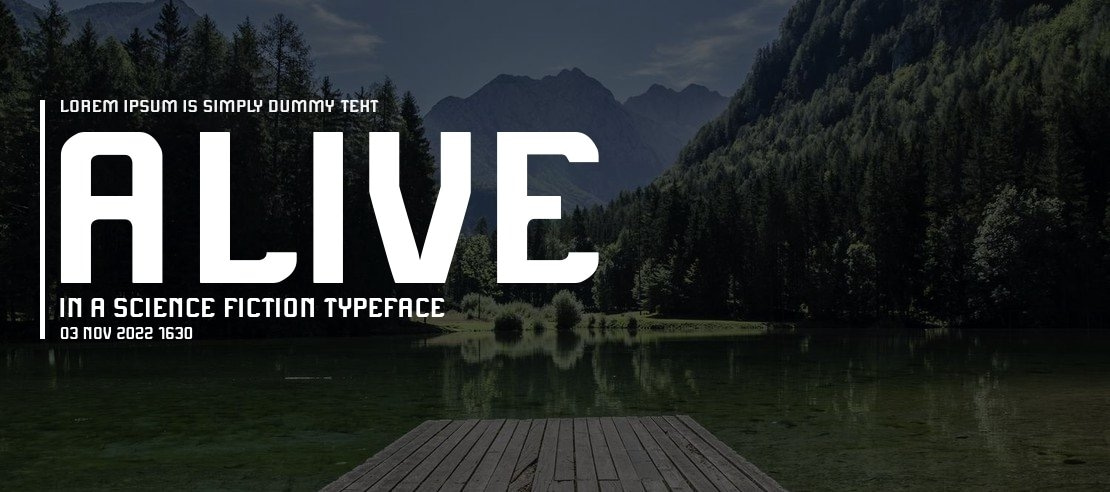 Alive in a Science Fiction Font Family