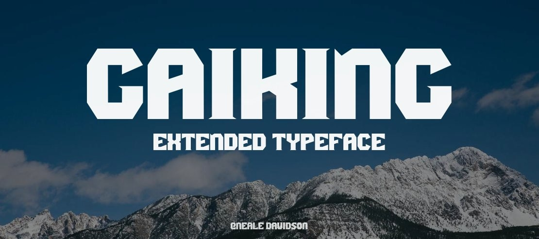 Gaiking Extended Font Family