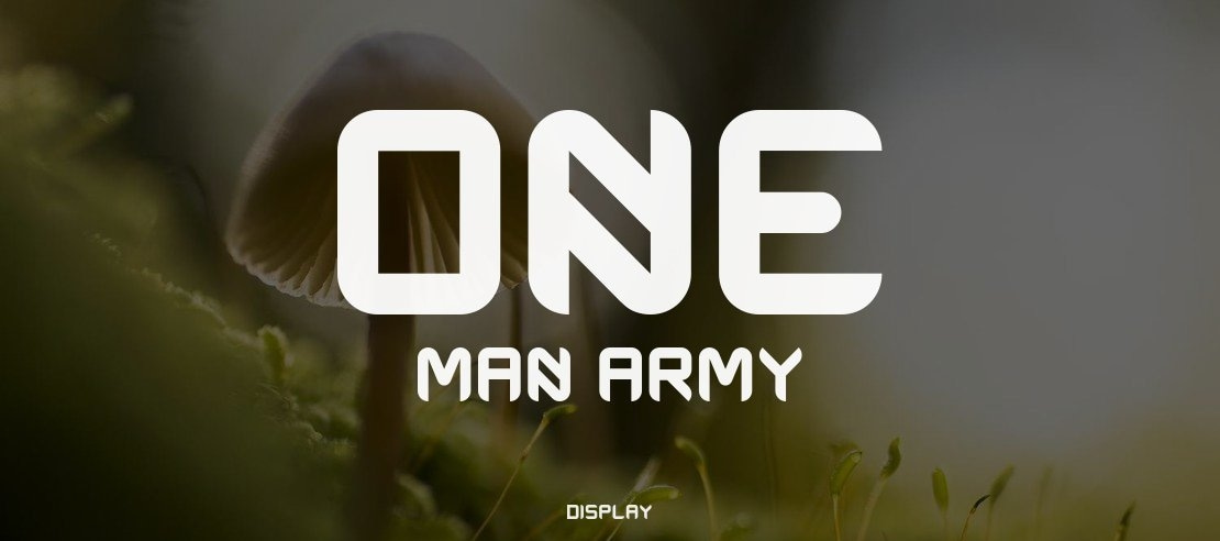 One Man Army Font