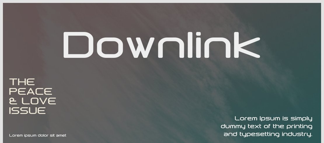 Downlink Font Family