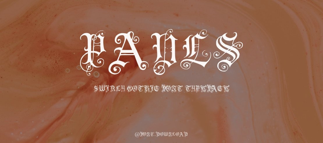 Pauls Swirly Gothic Font