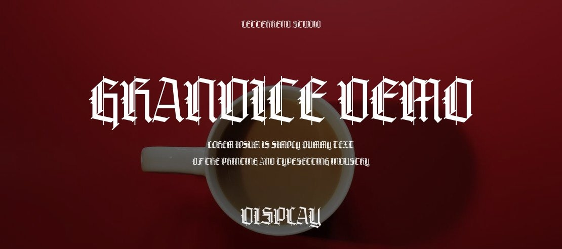 Grandice DEMO Font