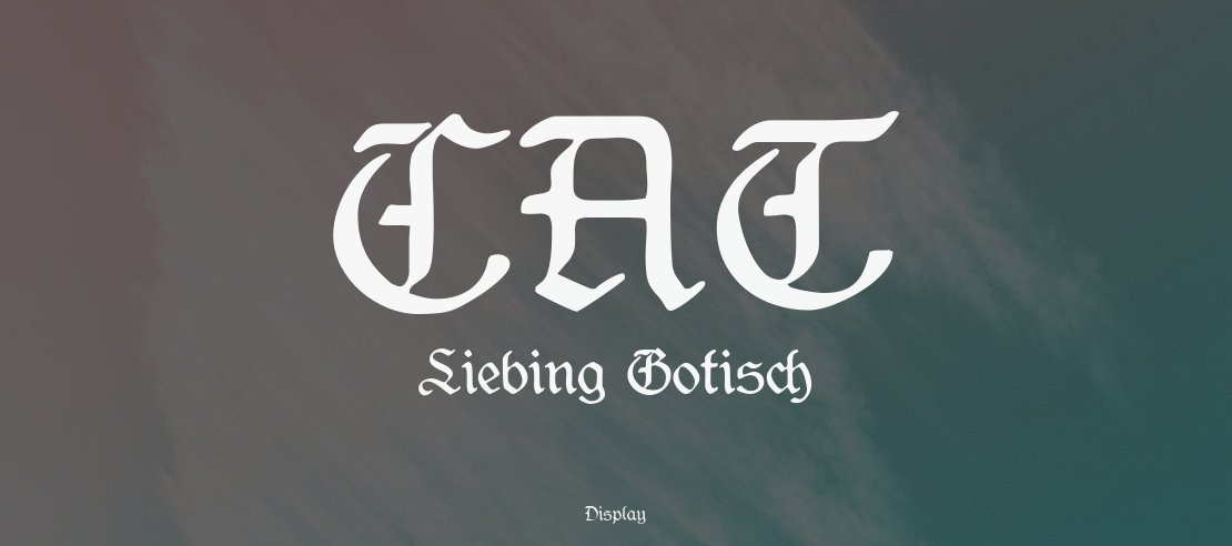 CAT Liebing Gotisch Font