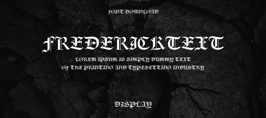 FrederickText Font