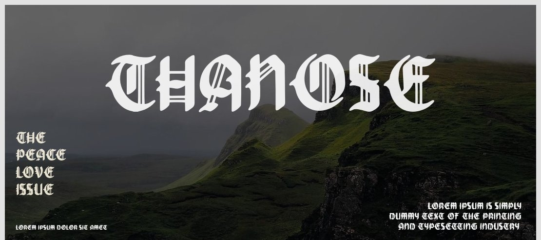 Thanose Font