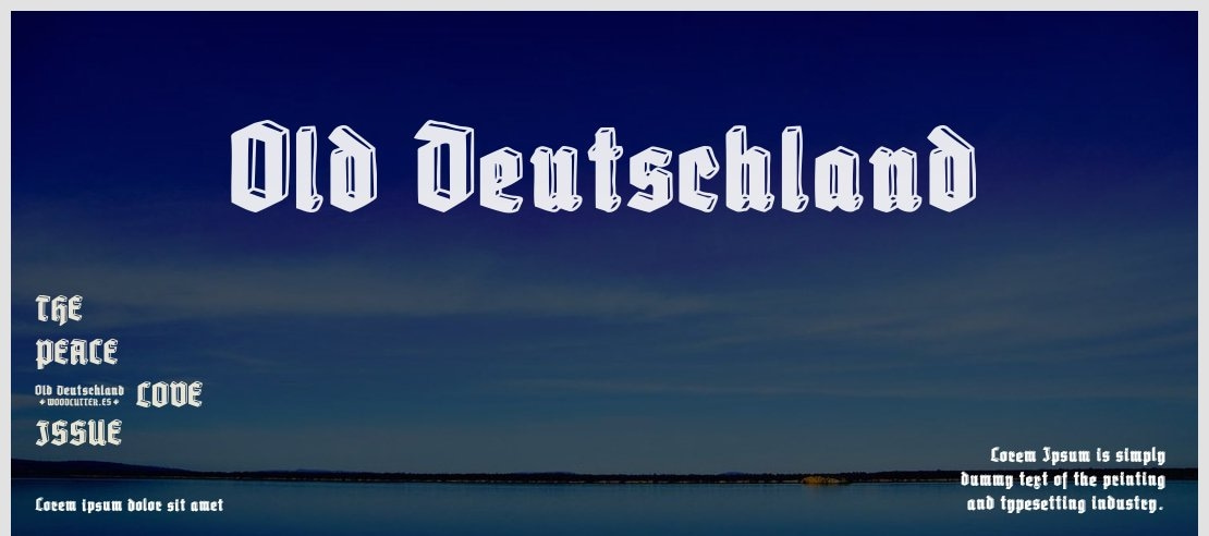 Old Deutschland Font