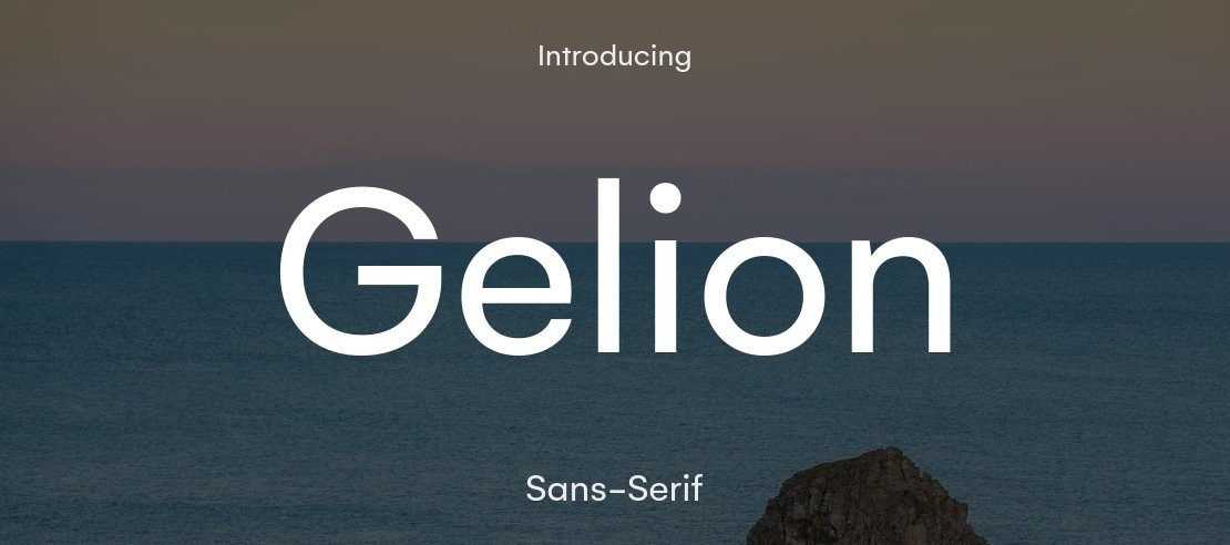 Gelion Font Family