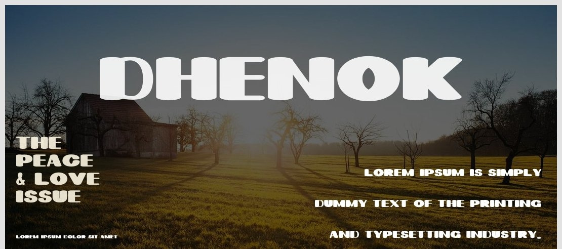 Dhenok Font Family