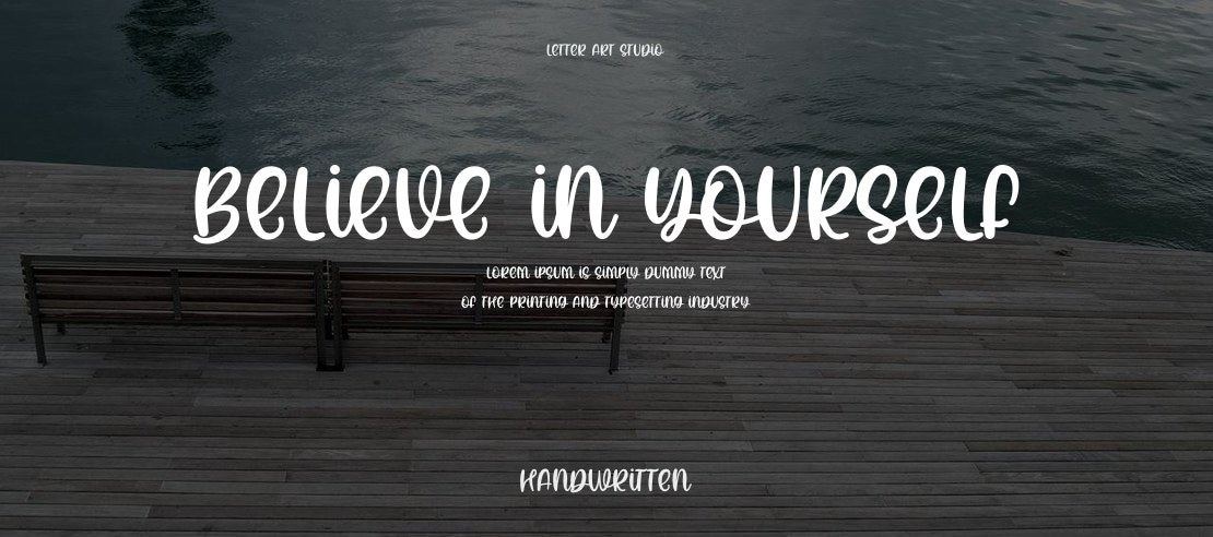 Believe In Yourself Font