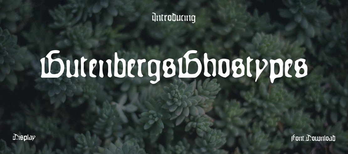 GutenbergsGhostypes Font