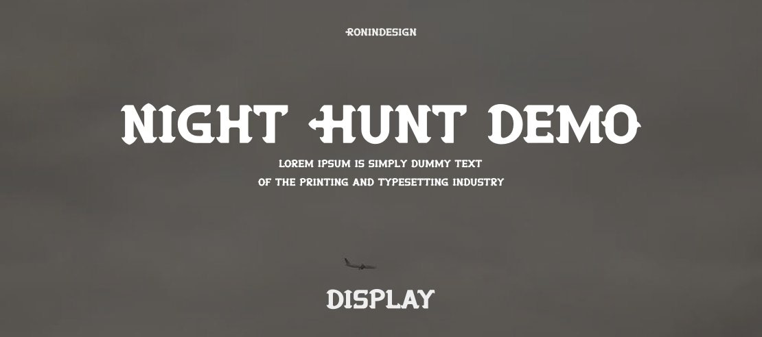 Night Hunt Demo Font