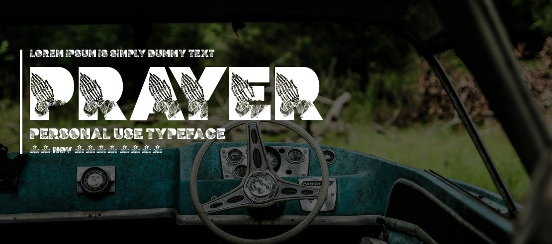 PRAYER PERSONAL USE Font