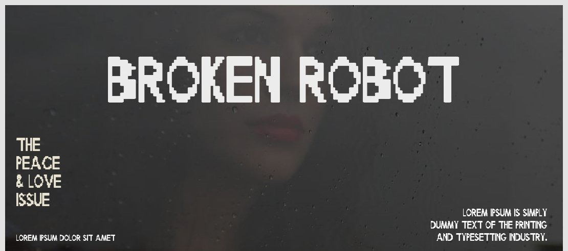 Broken Robot Font