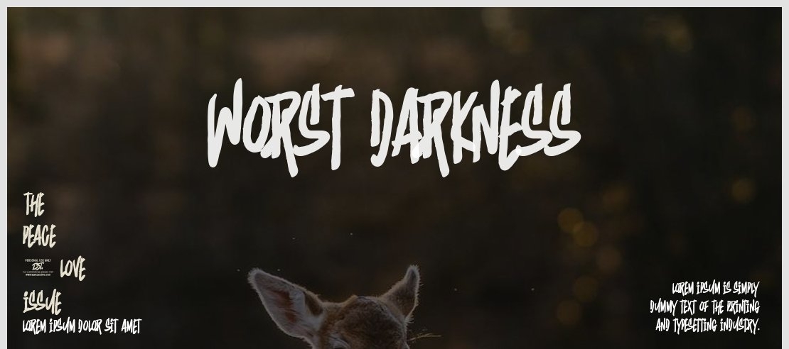 Worst Darkness Font