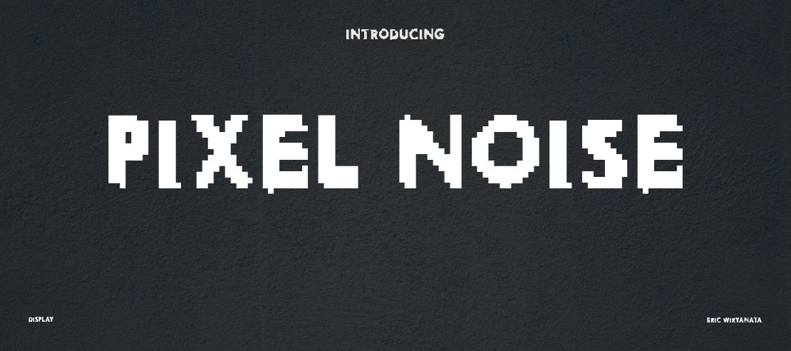 Pixel Noise Font