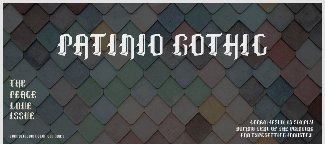 Patinio Gothic Font